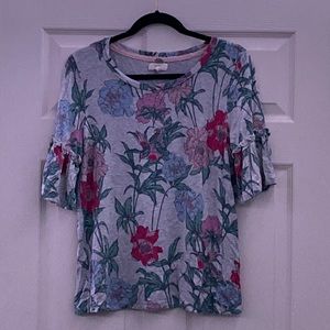 Grey Floral Shirt